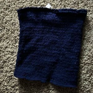 Navy blue tube top